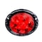 Truck-Lite Super 44, Led, Red, Round, 6 Diode, Stop/Turn/Tail, Black Flange Mount, Fit N Forget S.S., 12V 44326R3 - alternate 5
